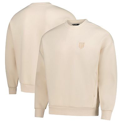 Unisex Levelwear Khaki USMNT Luxe Signature Tri-Blend Pullover Sweatshirt