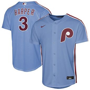 Youth Nike Bryce Harper Light Blue Philadelphia Phillies Alternate Replica Jersey