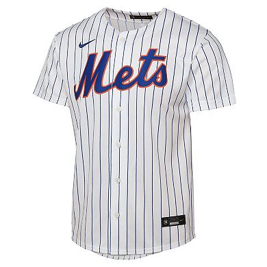 Youth Nike Francisco Lindor White New York Mets Home Replica Player Jersey