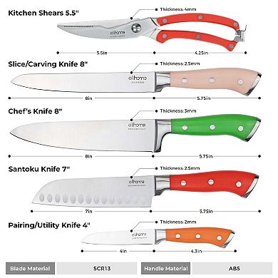 5 Piece Professional Kitchen Knife Set