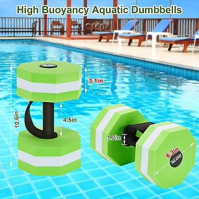 EVA Foam Water Dumbbells for Pool Exercise (1 Pair)