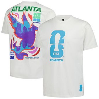 Men's Outerstuff Cream 2026 FIFA World Cup Atlanta Host City Local Oversized T-Shirt