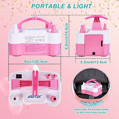 Electric Air Balloon Pump with Built-in Tying Tool