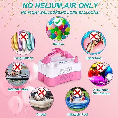 Electric Air Balloon Pump with Built-in Tying Tool