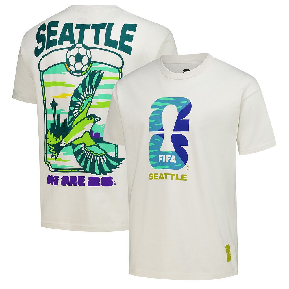 Men's Outerstuff Cream 2026 FIFA World Cup Seattle Host City Local
