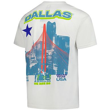 Men's Outerstuff Cream 2026 FIFA World Cup Dallas Host City Local Oversized T-Shirt