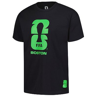 Men's Outerstuff Black 2026 FIFA World Cup Boston Host City Local Oversized T-Shirt