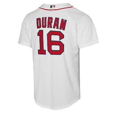 Youth Nike Jarren Duran White Boston Red Sox Home Replica Player Jersey