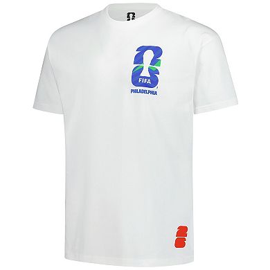 Men's Outerstuff White 2026 FIFA World Cup Philadelphia Host City Local Oversized T-Shirt