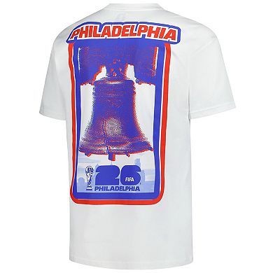 Men's Outerstuff White 2026 FIFA World Cup Philadelphia Host City Local Oversized T-Shirt