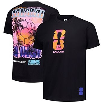 Men's Outerstuff Black 2026 FIFA World Cup Miami Host City Local Oversized T-Shirt