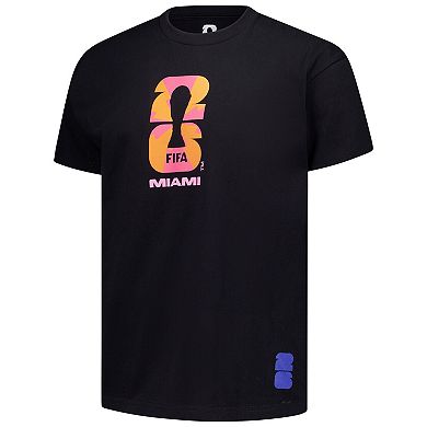 Men's Outerstuff Black 2026 FIFA World Cup Miami Host City Local Oversized T-Shirt