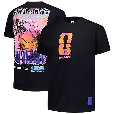 Men's Outerstuff Black 2026 FIFA World Cup Miami Host City Local Oversized T-Shirt