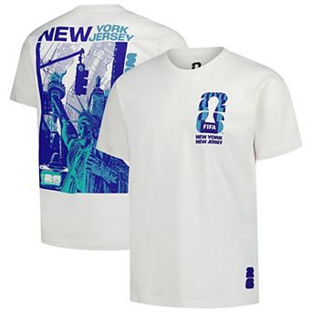 Men's Outerstuff Cream 2026 FIFA World Cup New York Host City Local Oversized T-Shirt