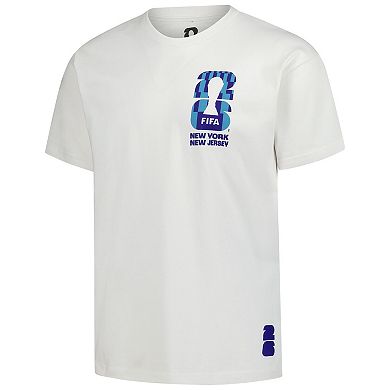 Men's Outerstuff Cream 2026 FIFA World Cup New York Host City Local Oversized T-Shirt