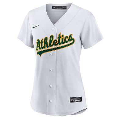Women's Nike White Athletics #1 Mom Home Replica Jersey