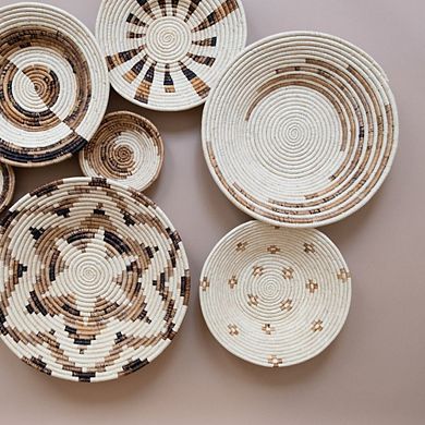 Breaking Waves Basket Banana Fiber