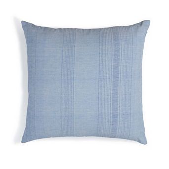 Cotton Throw Pillow with Insert Raised Weave