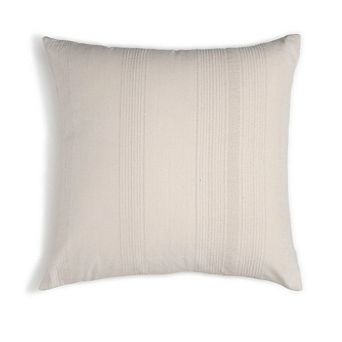 Cotton Throw Pillow with Insert Raised Weave