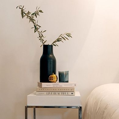 Matte Black Bottle Vase