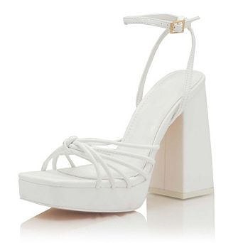 Strappy Platform Block Heel Ankle Strap Sandals