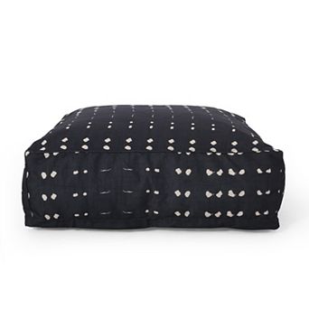 GOODSILO Fabric Square Pouf Ottoman Floor Cushion Decorative Home Accent