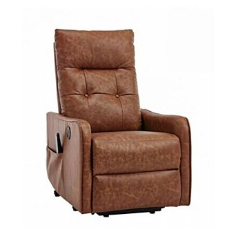GOODSILO Single Motor Power Lift Recliner Chair with Massage, Heat Functions and USB Charging Port