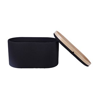 GOODSILO Reversible Tray Top Storage Ottoman with Spacious Hidden Compartment
