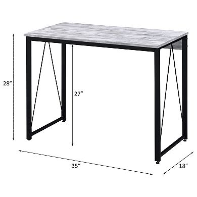 GOODSILO Antique Finish Writing Desk with Minimalist Modern Design