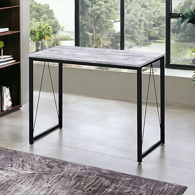 GOODSILO Antique Finish Writing Desk with Minimalist Modern Design