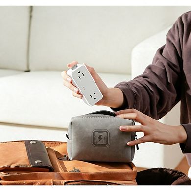 Multi Plug Splitter (900J) - 4 Outlets + 1 USB A, 2 USB C - 3-Sided - Home/Office/Hotel/Dorm