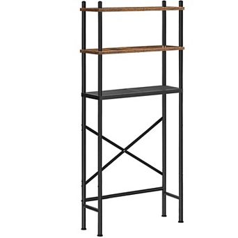Freestanding 3 tier Over Toilet Bathroom Organizer with Adjustable Feet