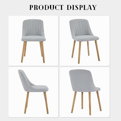 Dining Chairs Set of 2,Modern Fabric Upholstered Kitchen Chairs