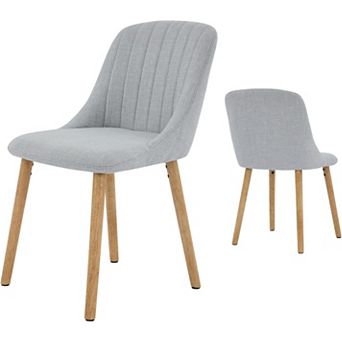 Dining Chairs Set of 2,Modern Fabric Upholstered Kitchen Chairs