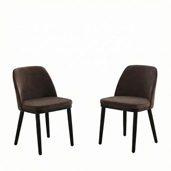 Upholstered Dining Chairs Set of 2, Modern Kitchen Chairs with Thick Cushions
