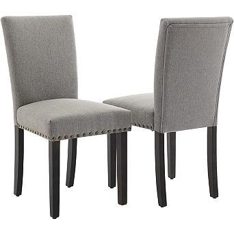 Upholstered Dining Chairs Set of 2, Fabric Parsons Dining Room Chair