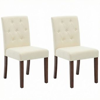 Modern Dining Chairs Set of 2, Upholstered Parsons Kitchen Side Chairs