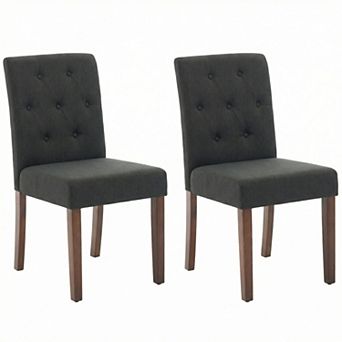 Modern Dining Chairs Set of 2, Upholstered Parsons Kitchen Side Chairs