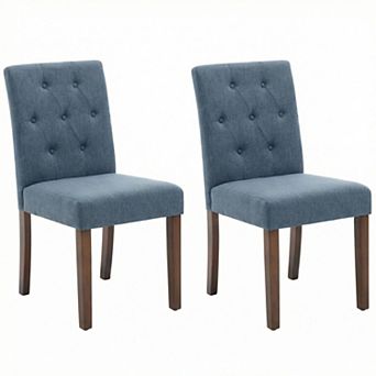 Modern Dining Chairs Set of 2, Upholstered Parsons Kitchen Side Chairs