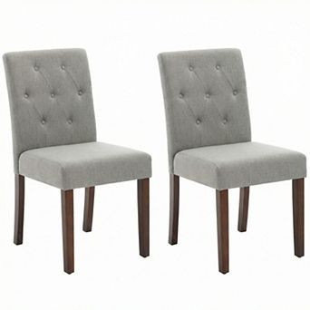 Modern Dining Chairs Set of 2, Upholstered Parsons Kitchen Side Chairs
