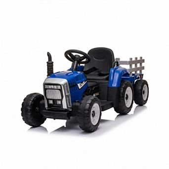 ANIXOL Kids Ride-On Tractor with Trailer 12V