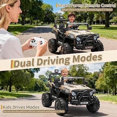 ANIXOL Kids 12V Electric Ride-On Truck with Parent Remote Control