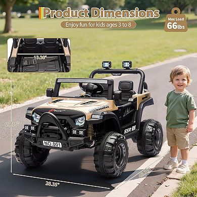 ANIXOL Kids 12V Electric Ride-On Truck with Parent Remote Control