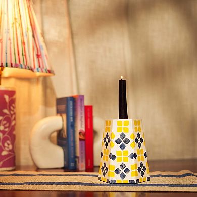 Marigold Mosaic Inlay Candleholder