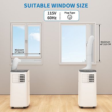 8,000 BTU Portable Air Conditioner, 3-in-1 Portable AC Unit with Remote Control