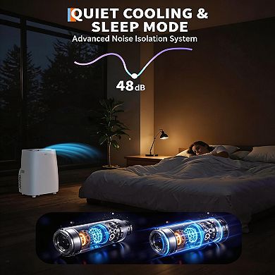 ANIXOL Quiet Cool Dry Fan Portable Air Conditioner