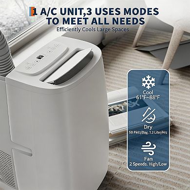 ANIXOL Quiet Cool Dry Fan Portable Air Conditioner