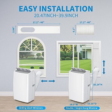 ANIXOL 14000 BTU Quiet Portable Air Conditioner