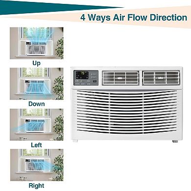 ANIXOL 8,000 BTU Window AC, 3 Fan Speeds, Dehumidify, App and Remote Control, Easy Install