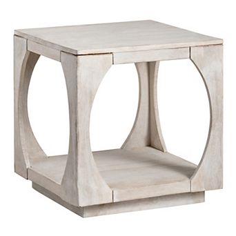 Crestview Collection Square Solid Wood Accent Table